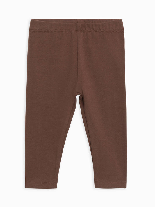 Organic Leggings in Chestnut