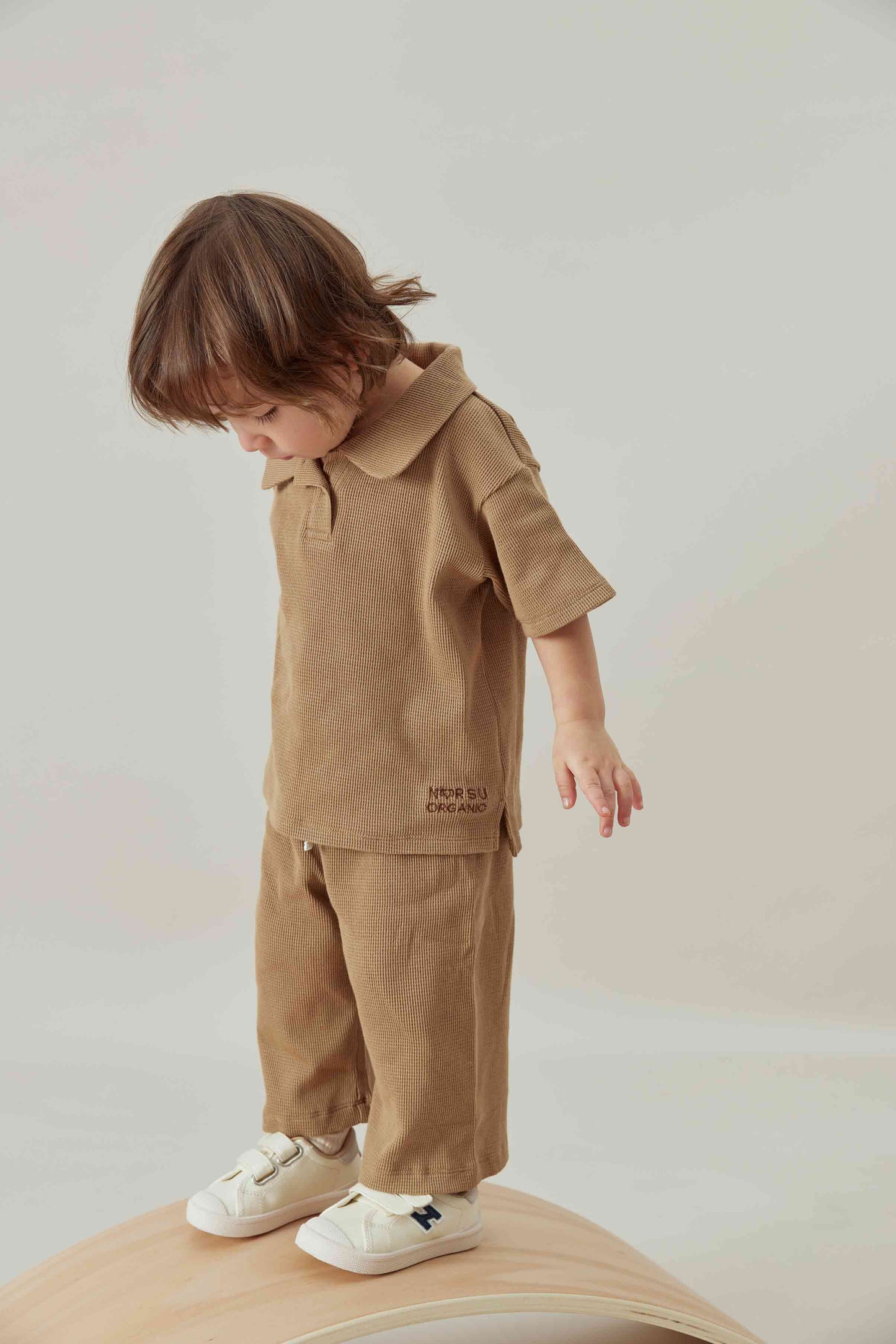 Toddler Organic Waffle Cropped Pant