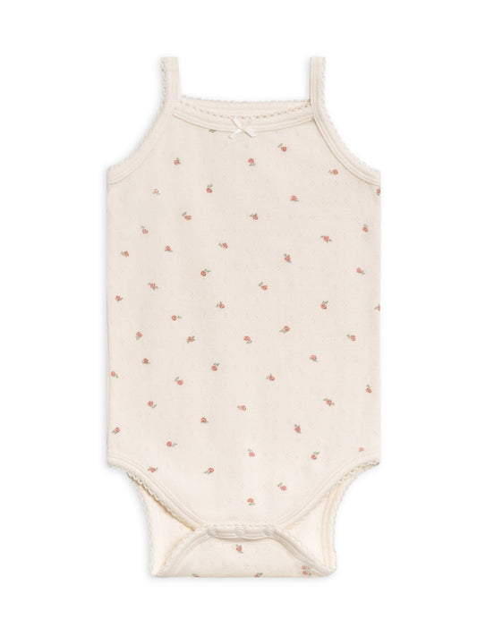 Organic Pointelle Tank Bodysuit