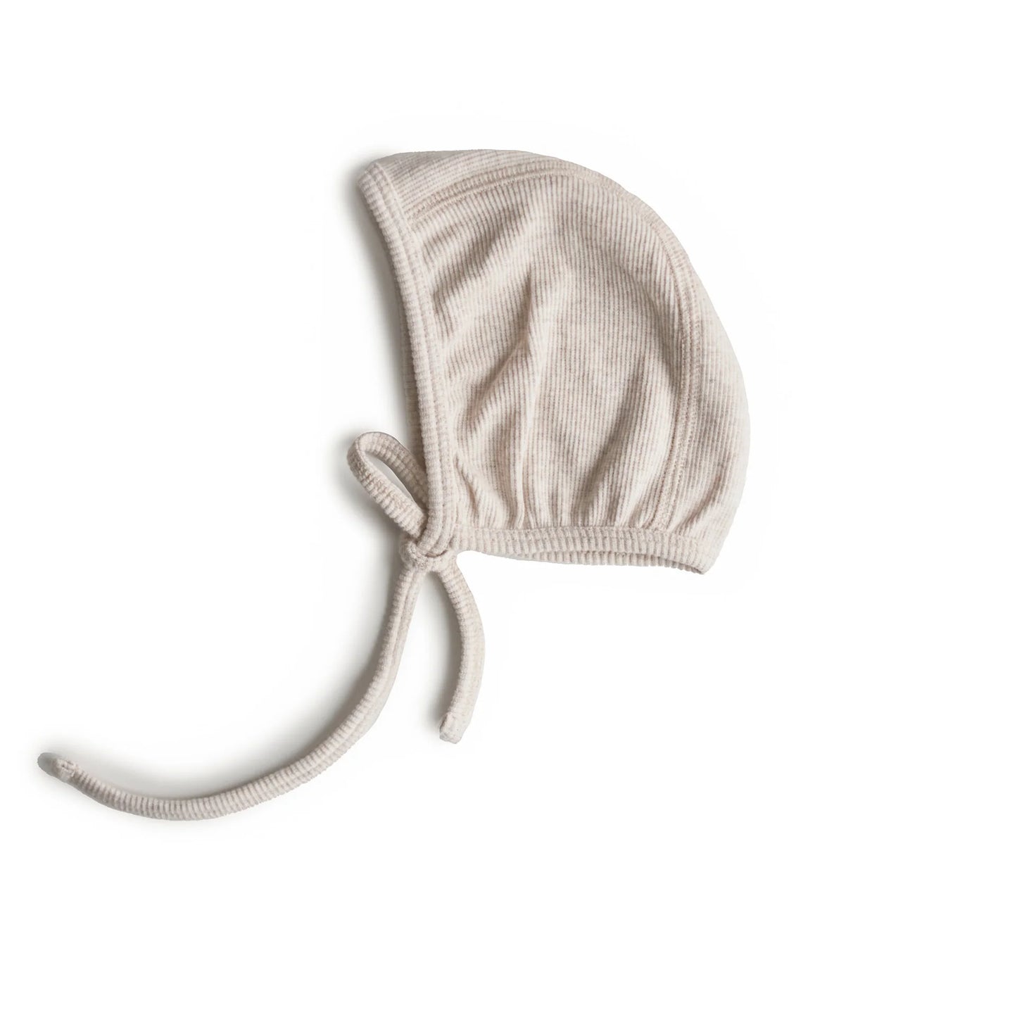 Organic Ribbed Baby Bonnet