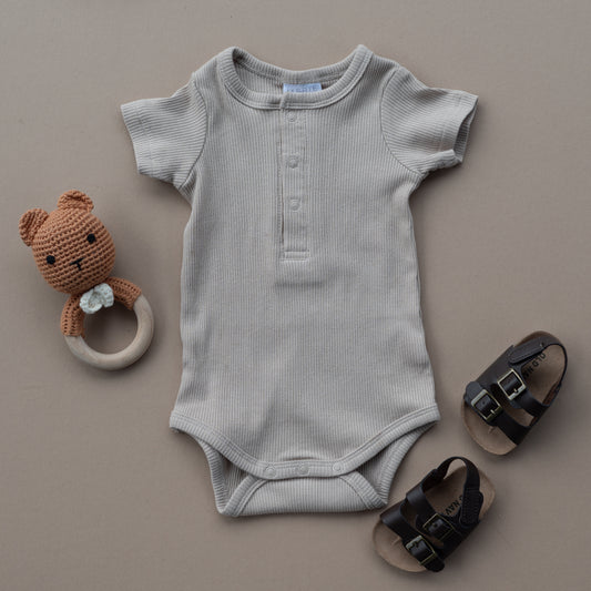 Organic Cotton Ribbed Bodysuit