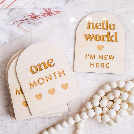 Boho Arched Baby Milestone Signs